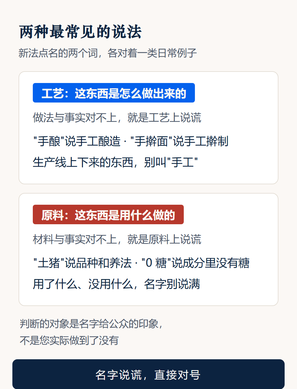 工艺与原料两类表述的例词卡